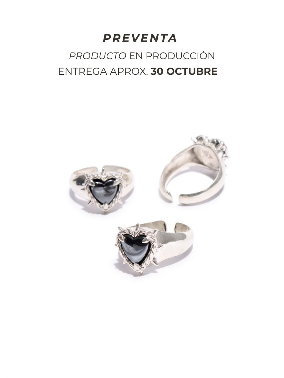 Anillo Black Heart