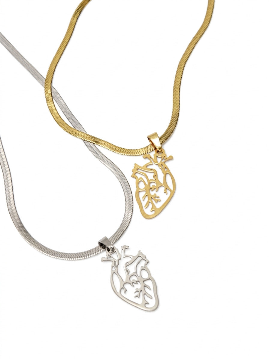 collar corazon anatomico acero medellin