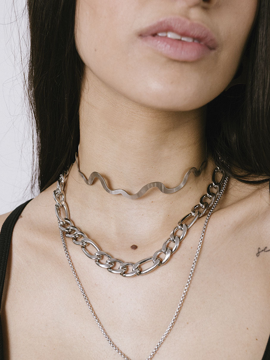 choker con cadena