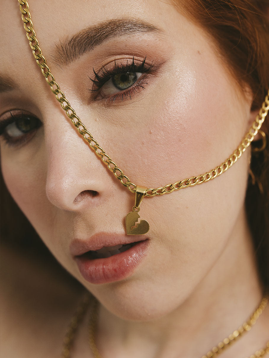 COLLAR + ANILLO BROKEN HEART