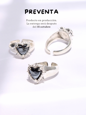 Anillo Black Heart