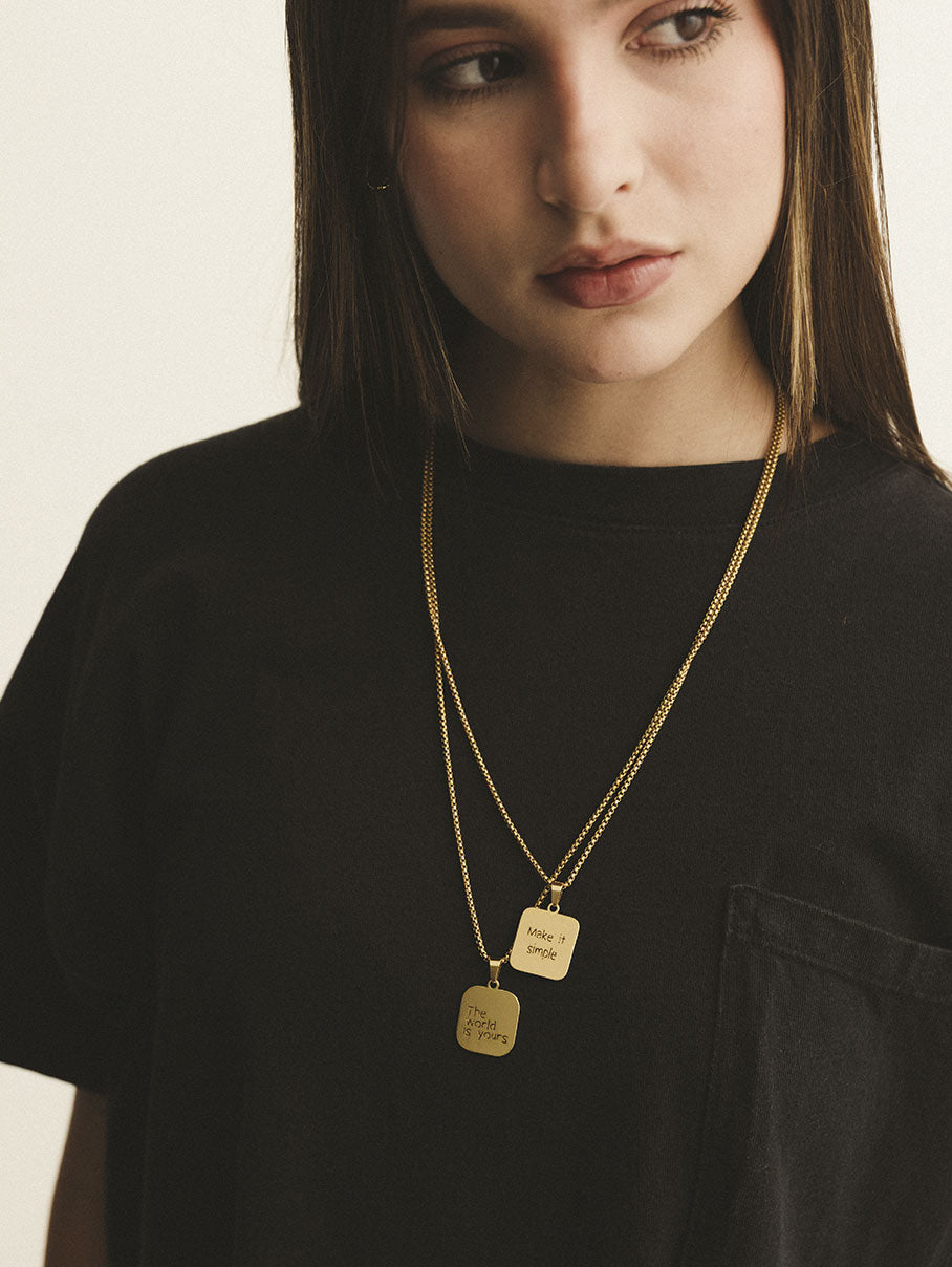 collar personalizado dorado 