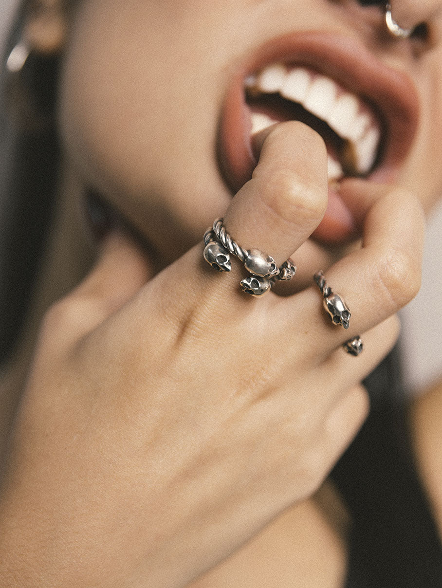 Anillo double Skull 2.0