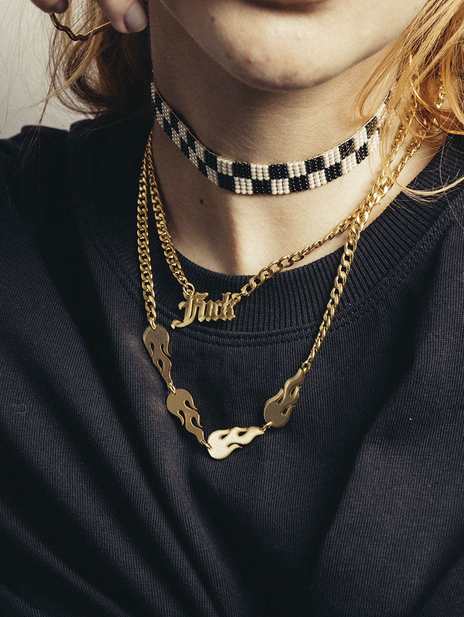 collar personalizado dorado medellin
